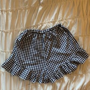 Black and White Play Shorts